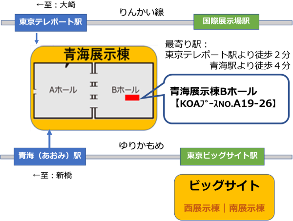 東京ビッグサイト 青海展示棟周辺地図