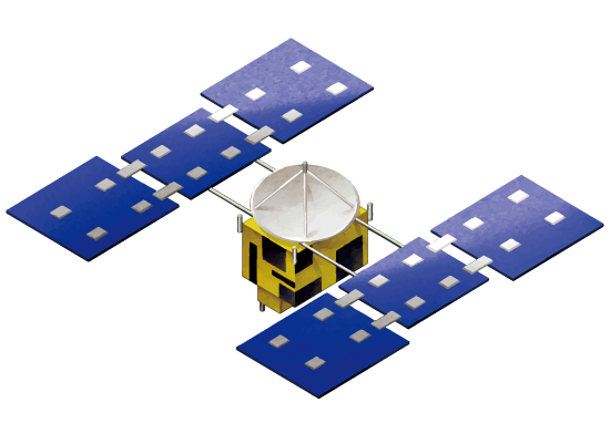 人工衛星のイラスト